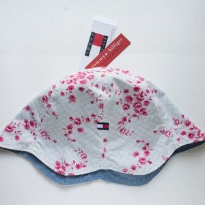Tommy Hilfiger Reversible Floral Toddler Hat - NWT